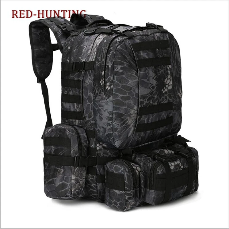 

50L Military Tactical Bag Mountaineering Hiking Travel Camping Backpack Outdoor