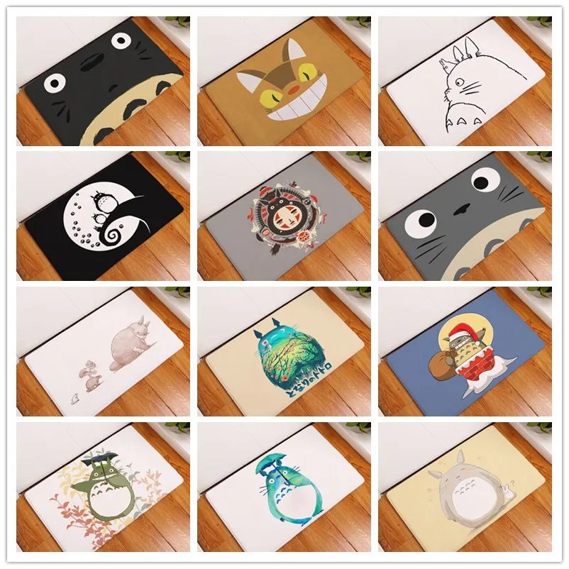 2017 New Totoro Print Carpets Non-slip Kitchen Rugs for Home Living Room Floor Mats 40x60cm |