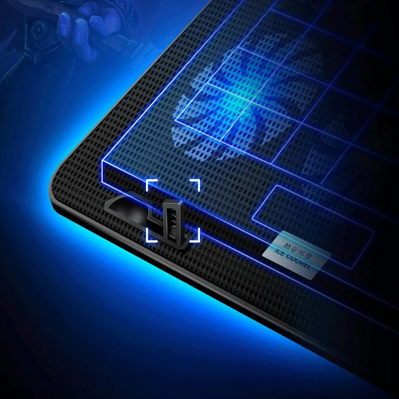 12-17 дюймов охлаждающая подставка для ноутбука кулер USB вентилятор с 6