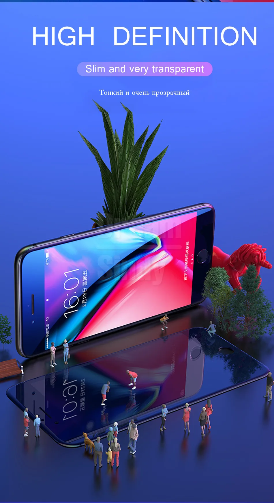 100D изогнутое полное Защитное стекло для экрана для iphone 7 8 6 6s PLus Защитная пленка для iphone 6 6s 7 8 Закаленное стекло пленка