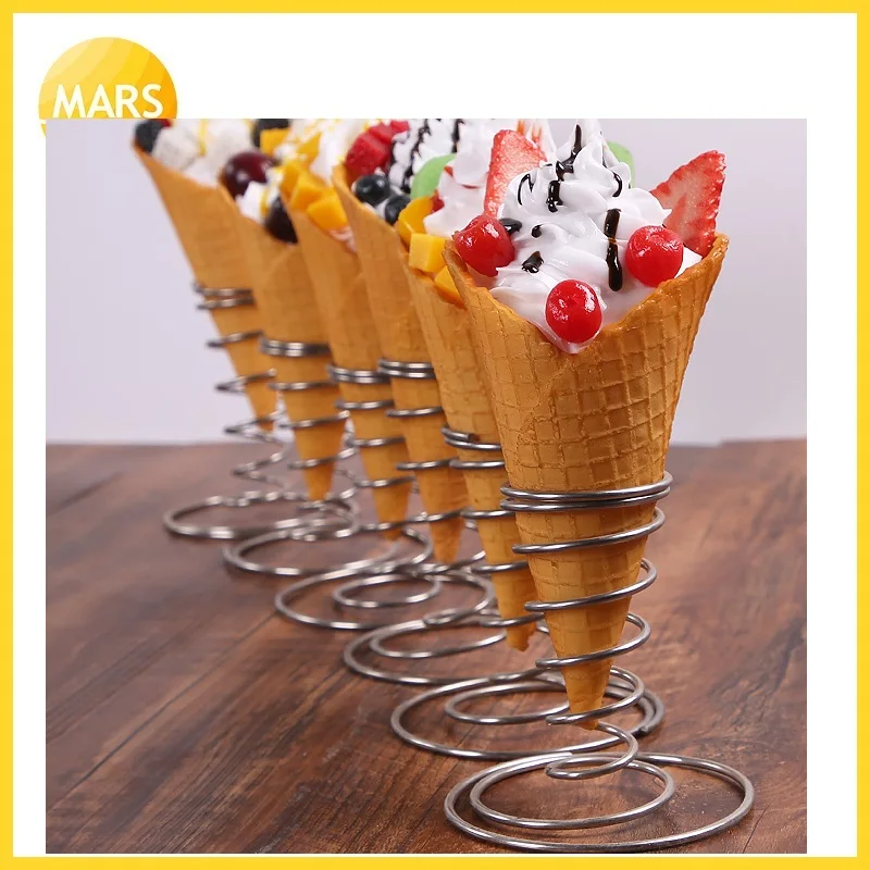 window display fake food model ice cream cone sample snack waffle mould simulation puff mold decoration foods of bar | Бытовая техника