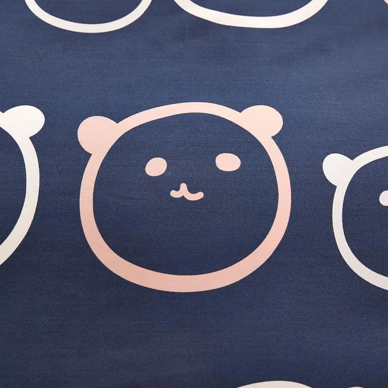 Классический комплект постельных принадлежностей Размер 5 Серый Синий цветок постельное белье 4 шт./компл. постельное белье пастырской простыня AB сбоку пододеяльник кровать