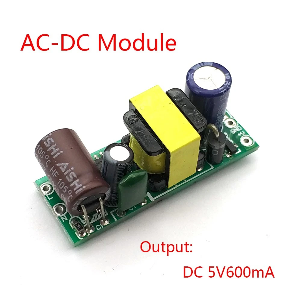 AC DC 5V 600mA 3W прецизионный понижающий преобразователь 220v до 5v трансформатор модуль