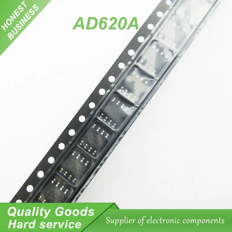 

10PCS free shipping AD620ARZ AD620A AD620 AD620AR SOP-8 Instrumentation Amplifiers Low Drift Low new original
