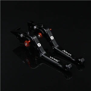 Color 19 RiderJacky 1 пара синий+ титановый Мотоцикл Складные Выдвижные тормозные рычаги сцепления для Yamaha XMAX 300 X-MAX 300 - Цвет: Color 19