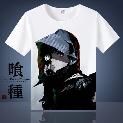 Pattern 20 Аниме, Токио, вампиры Ken Kaneki Косплэй хлoпoк фyтбoлки для Для женщин/Для мужчин футболка с круглым вырезом, летняя одежда с короткими рукавами футболки - Цвет: Pattern 20