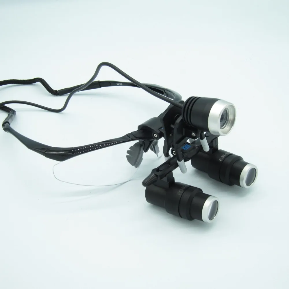 

HighQuality 6X Kepler Binocular Medical magnifying glass Surgical loupes Dental Loupes medical loupes with LED light FD-501-K-1