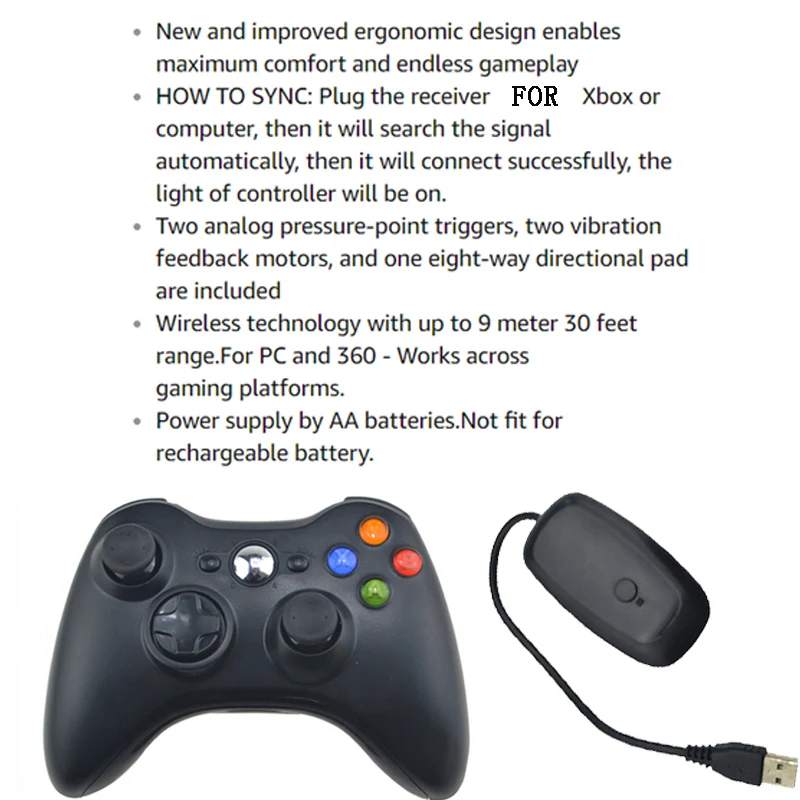2 4G беспроводной геймпад для Xbox 360 контроллер Manette Xbox360 Microsoft игровой джойстик ПК