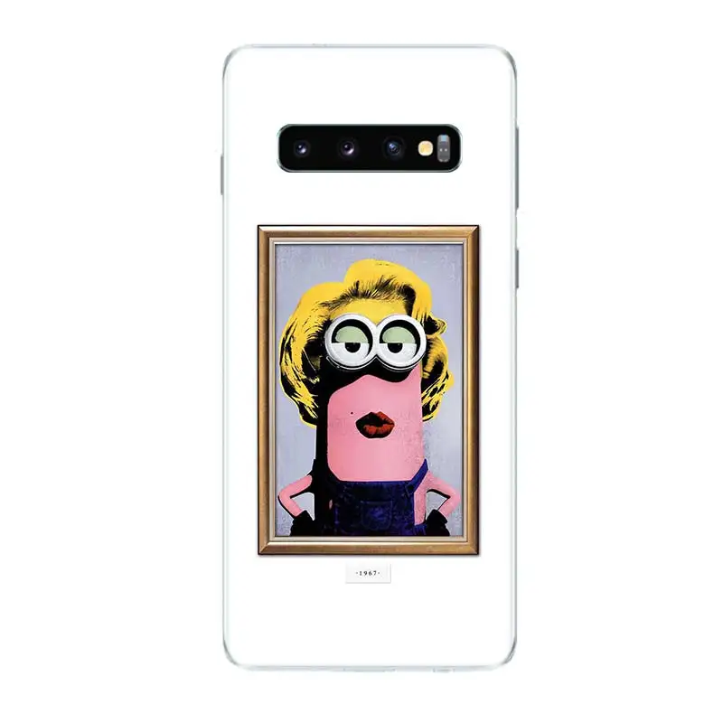 Миньоны произведение искусства Модный чехол для телефона samsung Galaxy S9 S8 A6 A8 Note 9 8 S7 S6