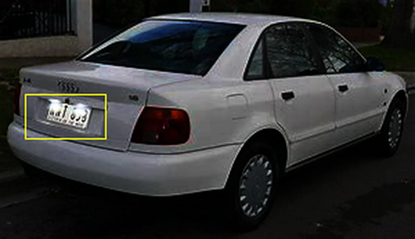 2x светодиодсветодиодный лампы для номерного знака ANGRONG Canbus Audi A4 B5 1995 2001