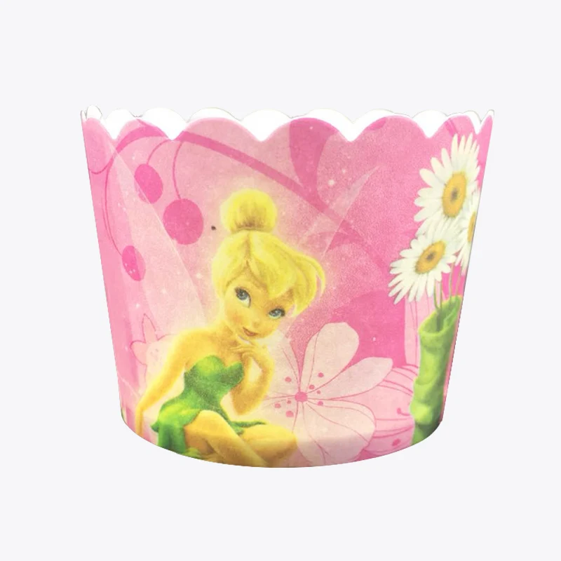 100 шт./компл. милые феи Thinker bell Paper Cake Cupcake Cup лоток вкладыши для выпечки Маффин