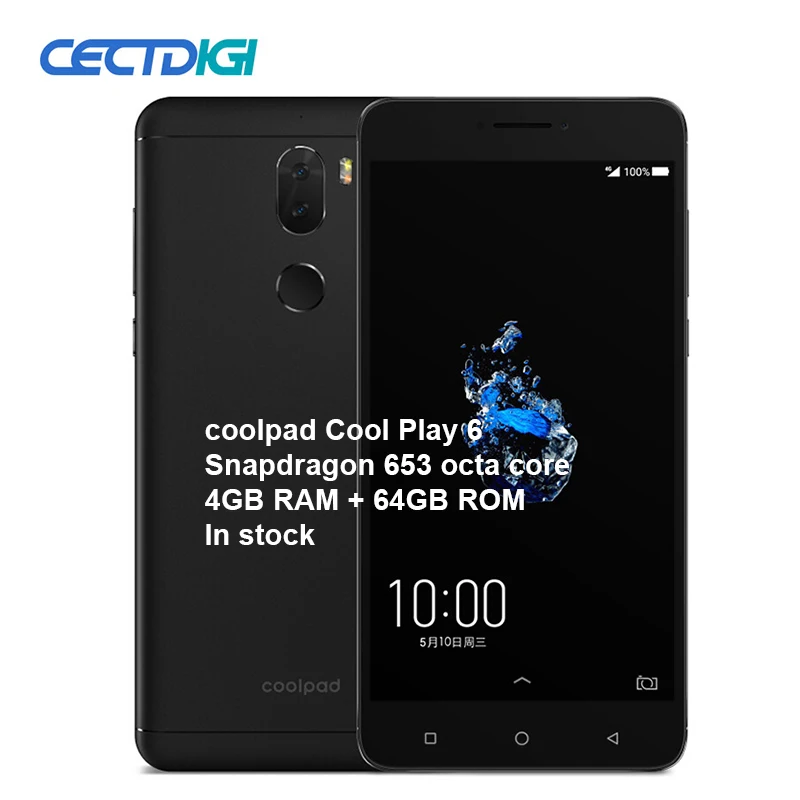 Coolpad Cool Play 6 Snapdragon 653 мобильный телефон 4060 mAh 4G Octa-core GB + 64 13MP двойная задняя камера 5