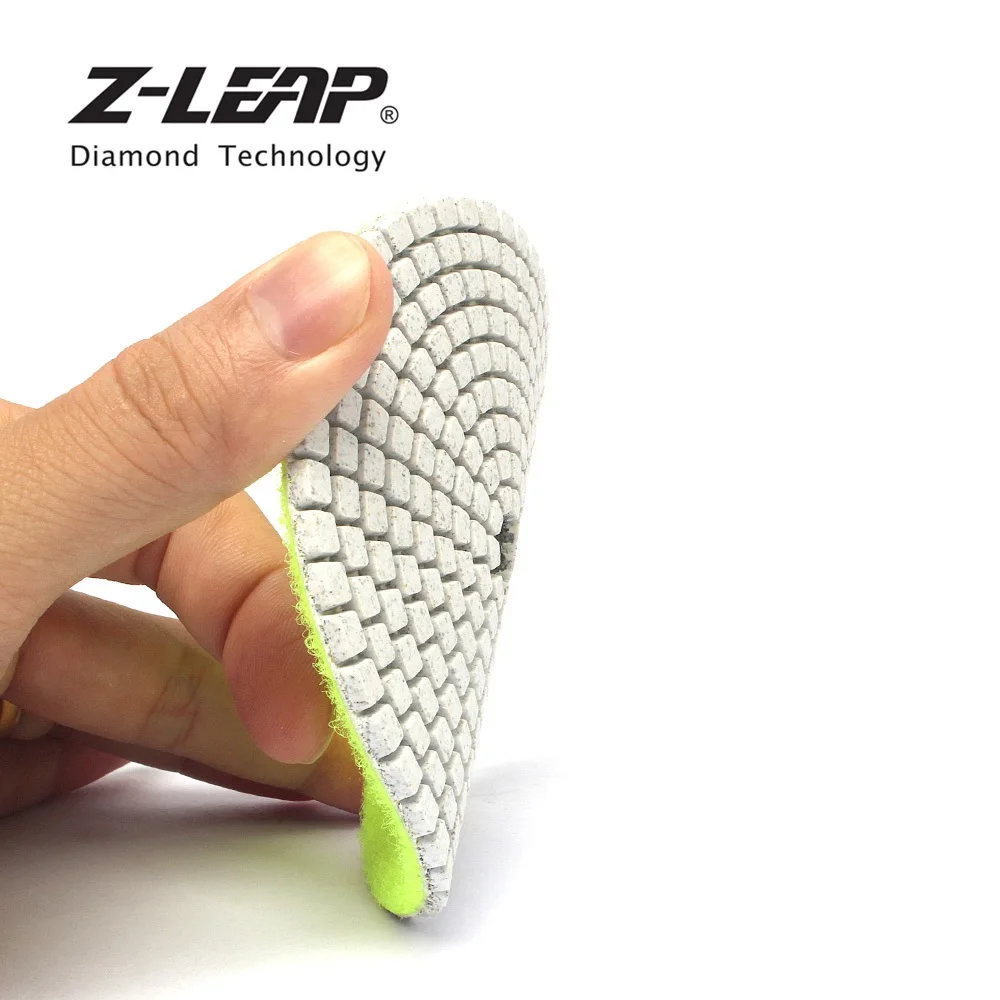 Z-LEAP 4 дюйма 6 шт. Алмазные полировальные колодки смолы Бонд 100 мм мраморные диски