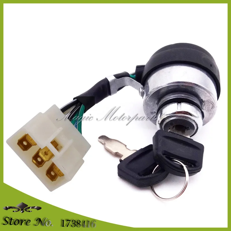 Генератор газа с 6 проводами ВКЛ./ВЫКЛ. переключатель ключа зажигания для DuroMax XP4400E