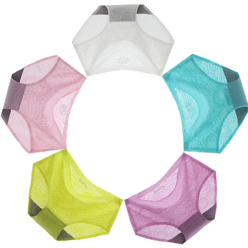 Женское нижнее белье Calcinha бесшовные жаккардовые Трусы со средней посадкой|calcinha