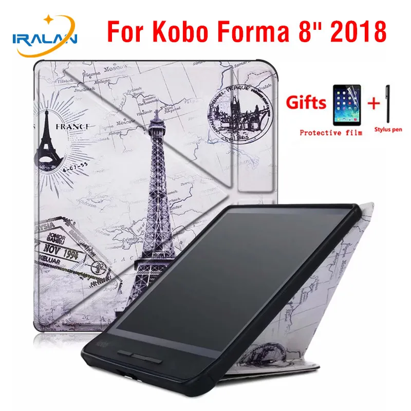 Кожаный чехол трансформер для Kobo Forma 8 дюймов дюймов|Чехлы планшетов и