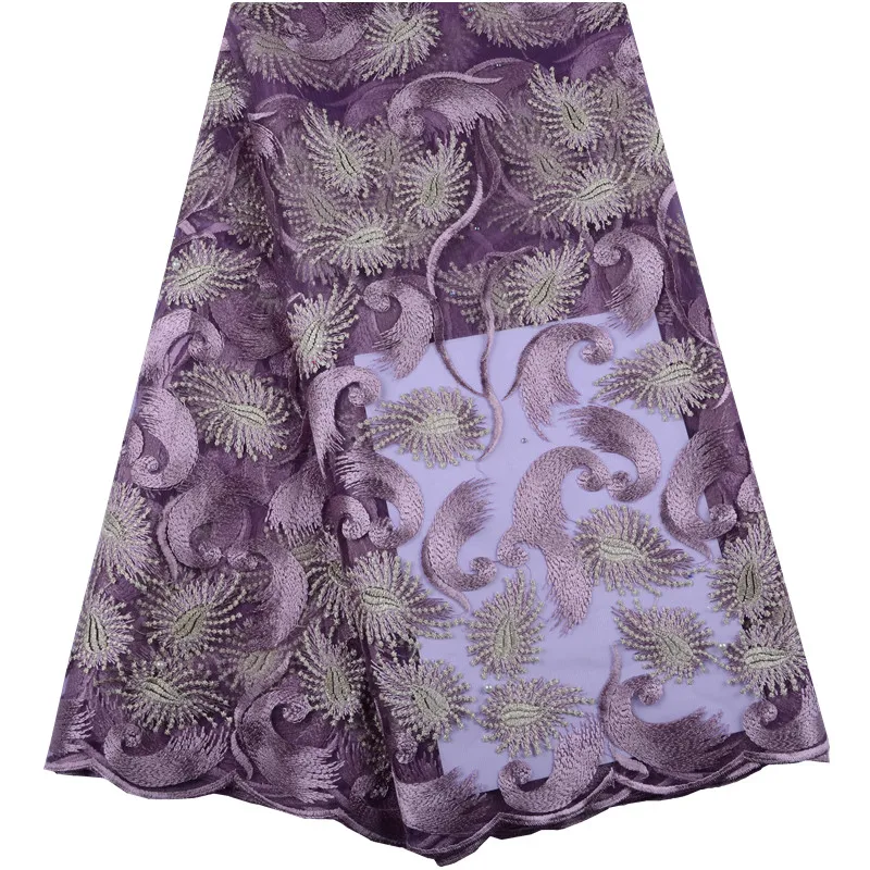 

New African French Tulle Lace Fabric High Quality Onion French Net Lace 2019 Nigerian Lace With Stones And Beads For Women S1479