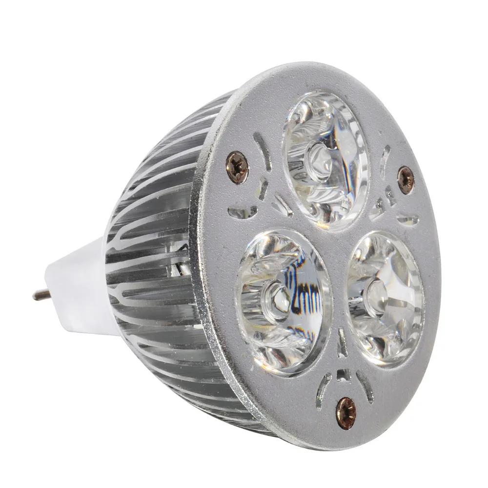 

10Pcs/Set Ultra Bright 9W MR16 LED Bulb 85-265V Led Spotlights 3LEDs Aluminum Warm White High Power LED Lamp