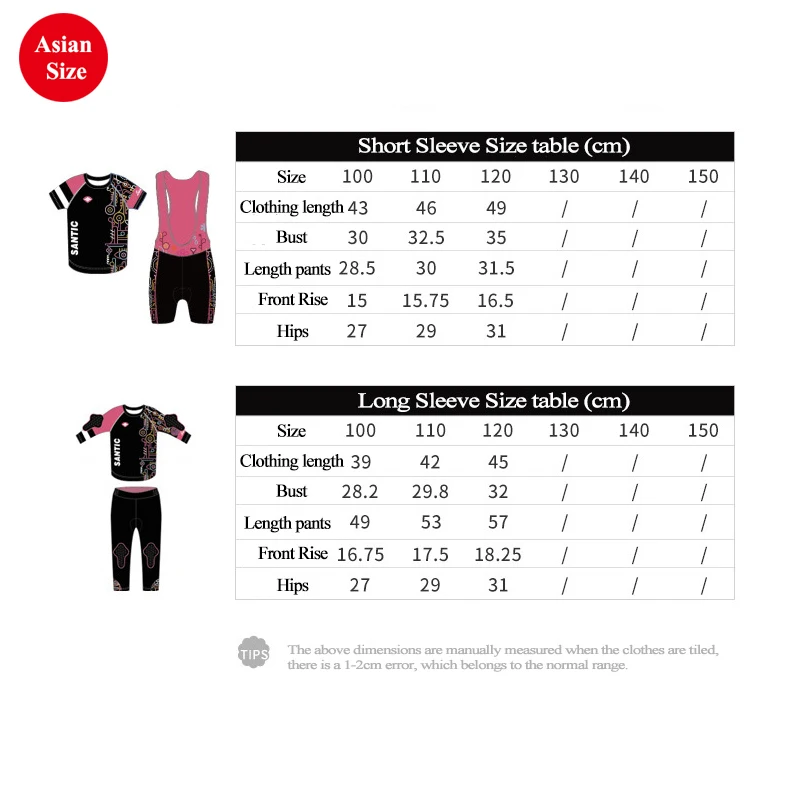 Santic/комплект одежды для велоспорта девочек Детская летняя Мягкая дышащая