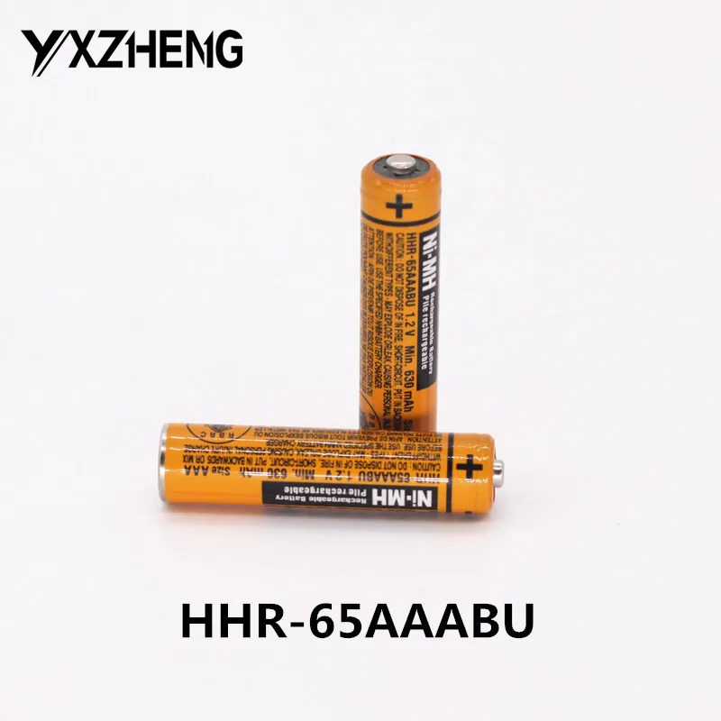 2 шт. перезаряжаемый аккумулятор AAA 1,2 V 630mAh HHR-65AAABU для беспроводной телефон panasonic Ni-MH