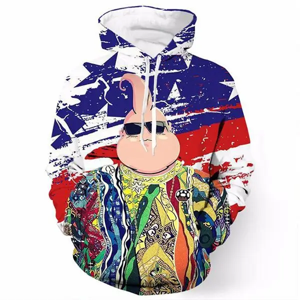 

2018 FASHION MEN WOMEN America Biggie Smalls Buu HOODIE 3D Hoodie Sweatshirts Pullovers Autumn Tracksuit Winter Loose Thin Hoody