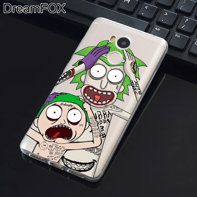 DREAMFOX M283 Rick And Morty Soft TPU Silicone Case Cover For Xiaomi Redmi Note 3 4 4X 5 5A 6 7 Pro Global |