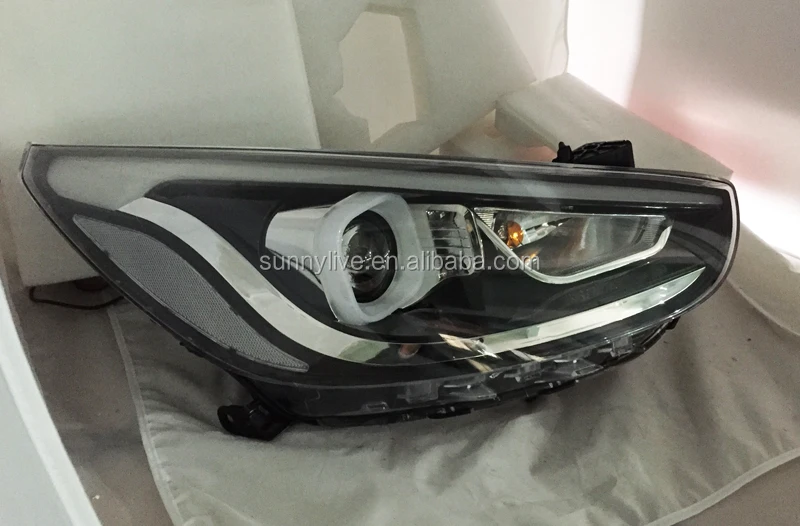Для HYUNDAI ACCENT SEDAN светодиодные фары 2012
