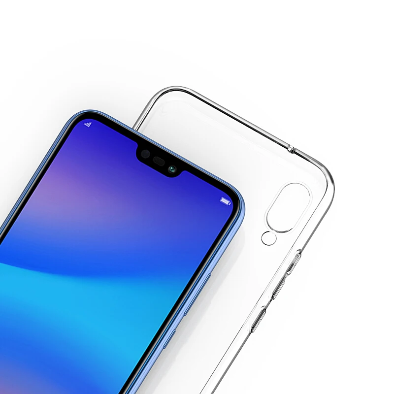 Чехол для Huawei Nova 3e тонкий кристально прозрачный мягкий чехол из ТПУ P20 Lite