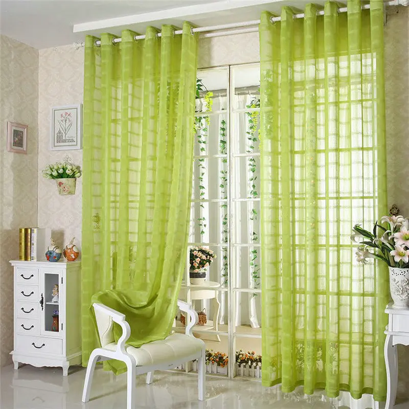 Льняные тюлевые прозрачные/вуаль занавески оконная панель/шторы для