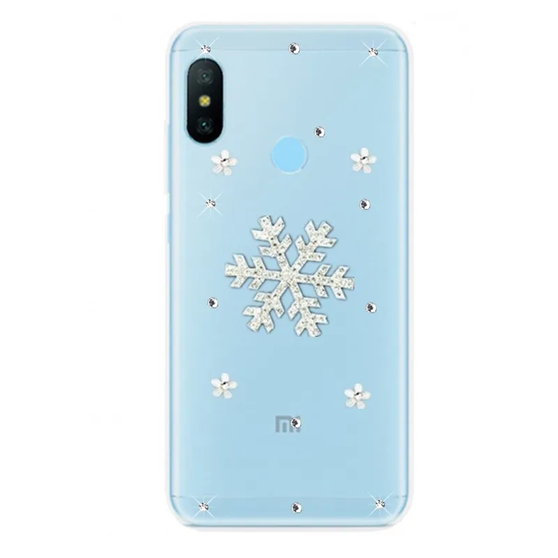 Роскошный чехол со стразами snow diamond для xiaomi Mi Max 2 3 Mi8 se A2 Lite A1 mi 6 Redmi 5 PLUS 6a 4A note 5a Note pro