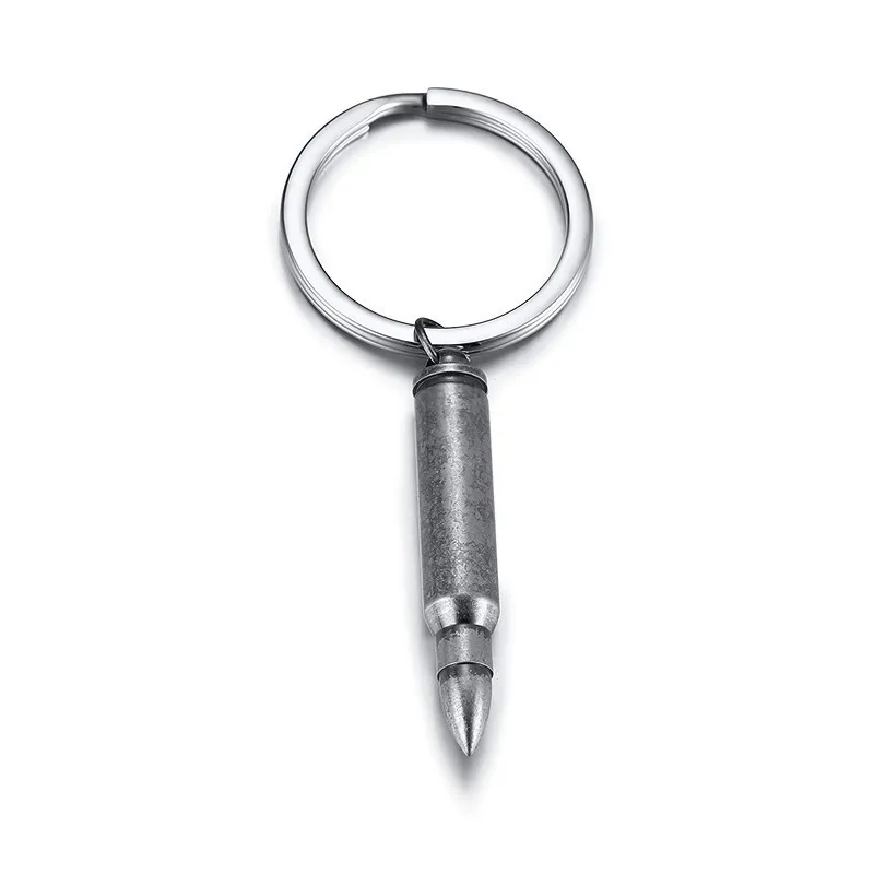 Personalized Name Stainless Steel Bullet Open Keychain Groomsman Gift Birthday Valentines Day Gifts for him - Цвет: 030GR