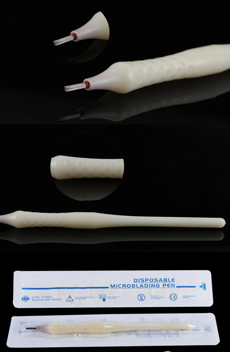 Одноразовая микроблейдинг ручка круглая 21 Pin затенение иглы микробейд Ручка