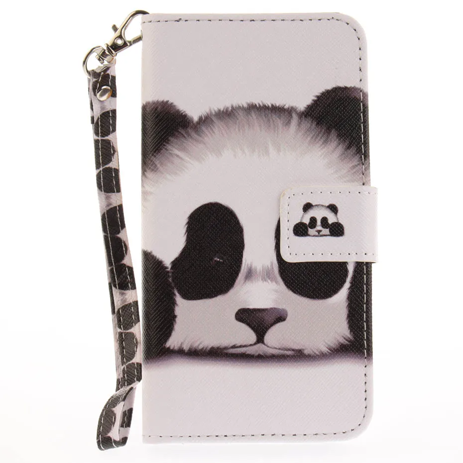 Luxury Leather Phone Case For huawei P8 P9 Lite 2017 Cartoon pattern Print Flip Cover with Card Slots Shell | Мобильные телефоны и