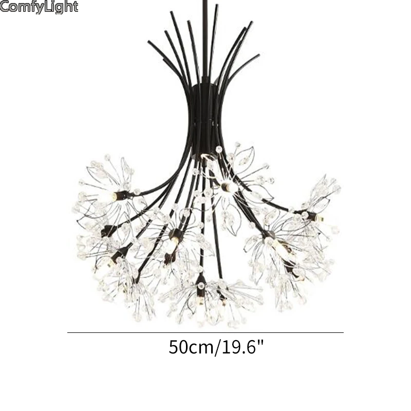 Современный светодиодный светильник-Хрустальная люстра для гостиной, хрустальные люстры, подвесные потолочные светильники