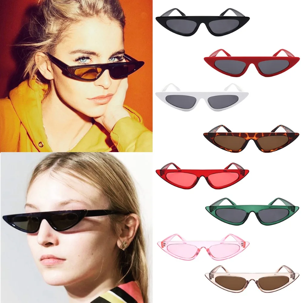 Женские модные летние очки кошачий глаз треугольные универсальные линзы для