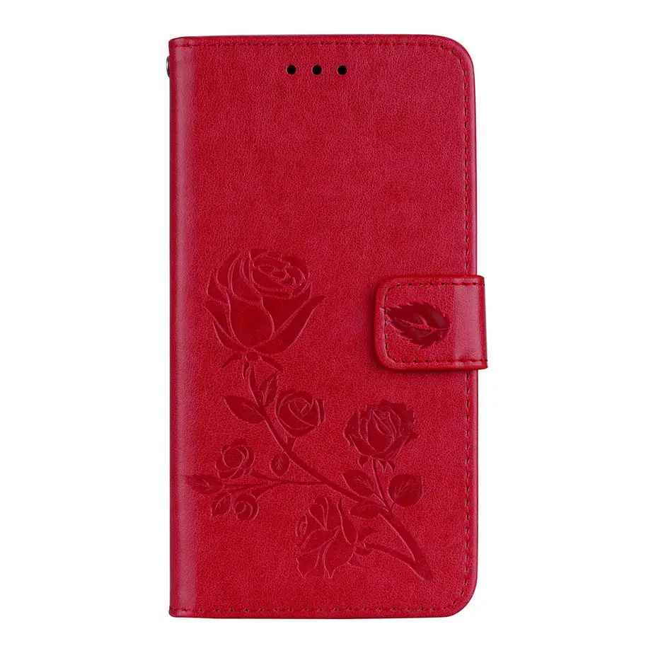 3D чехол кошелек с узором розы для Huawei Y3 2017 кожаный книжка CRO L02 L03 L22