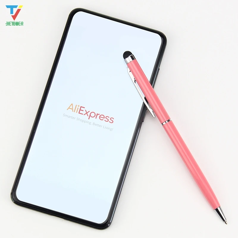 500 шт./лот стилус емкостный сенсорный металлический для ipad iphone 2в1 экран Стилус