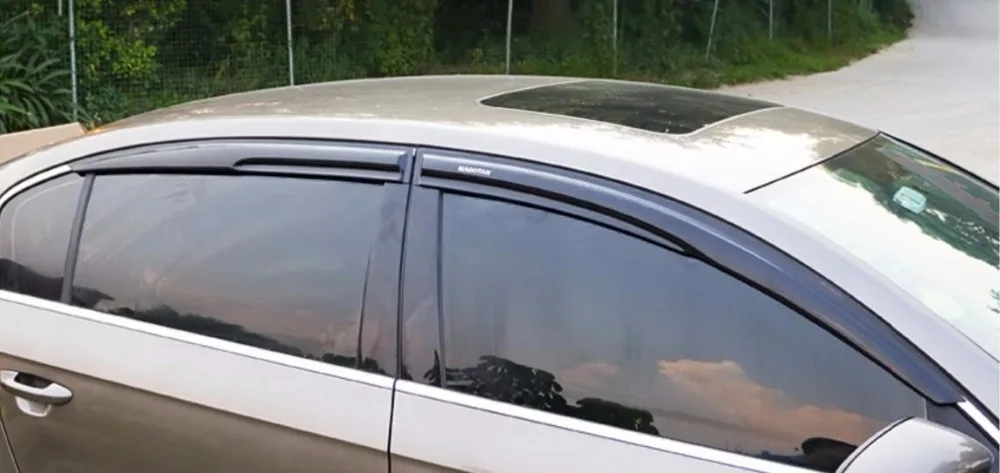 Дождевик для окна автомобиля Osmrk volkswagen passat b7 2012 16 хромированный|visor visor|visor for carvisor