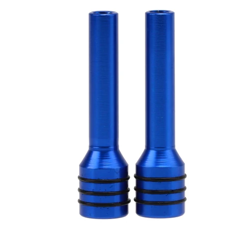 Blue Posbay 2x алюминиевый сплав, Автомобильный Дверной замок, ручка, булавки, серебро/синий/красный/черный, Автомобильный Дверной замок, кнопка, винт, ручка, универсальная - Цвет: Blue