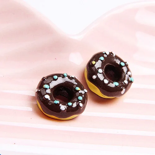 Coffee B 15pcs Счастливый обезьяна 15 шт./упак. поставки слаймов дополнение игрушка полимерные пончики Подвески глины аксессуары Игрушка "сделай сам" наполнитель для пушистые очистить Slime - Цвет: Coffee B 15pcs