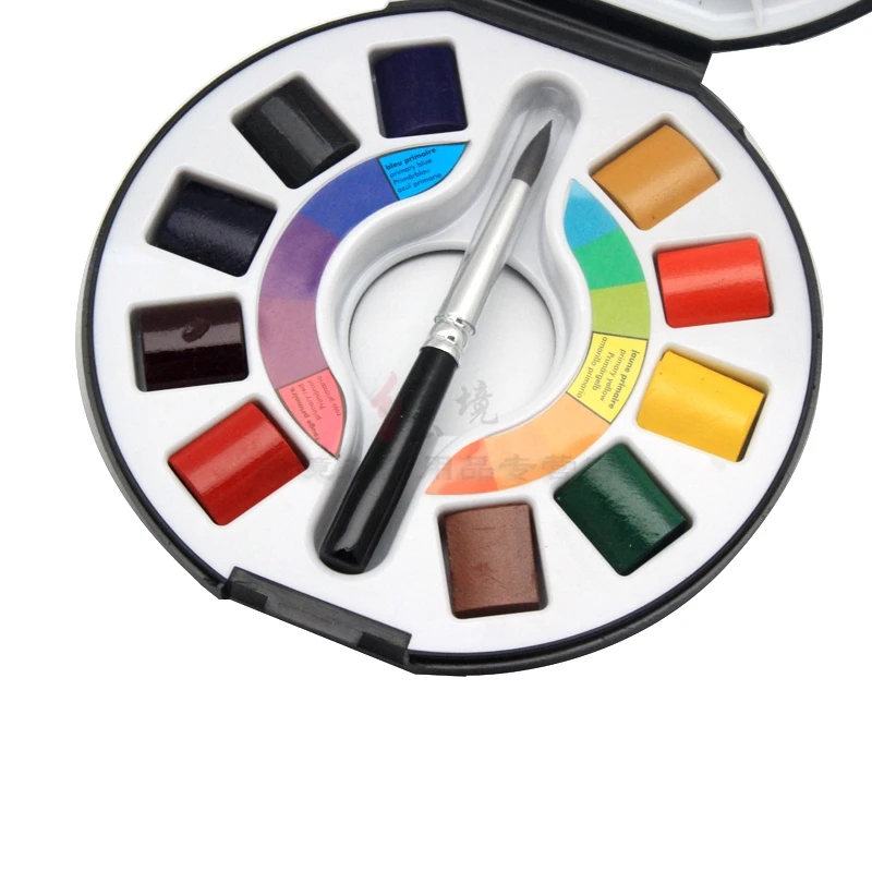 Лучший художник сенниер Рафаэль мед акварельная краска 10 цветных блоков черная