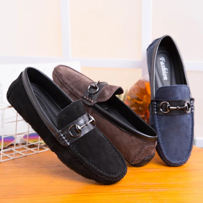3 Color Driving Shoes Comfortable Casual Men Fashion Boat Soft Moccasins Slip-On Breathable Cow Suede Loafers | Обувь