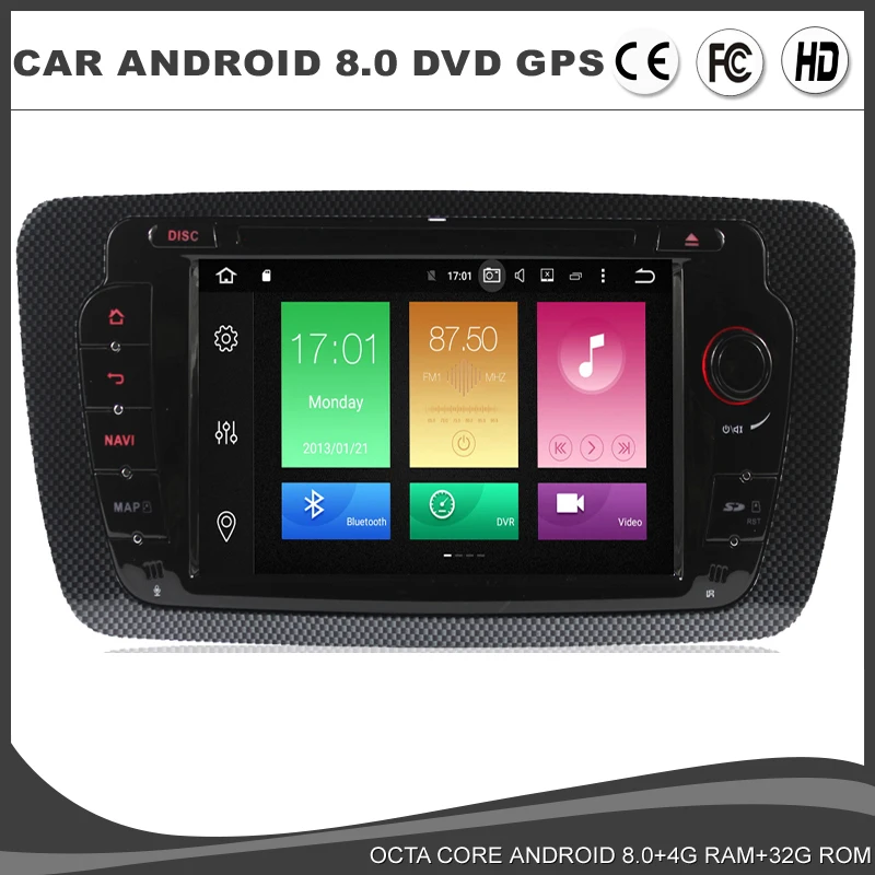 7 &quotВосьмиядерный Android 8 0 автомобильный DVD GPS плеер для SEAT Ibiza MK4 радио Navi BT Wifi