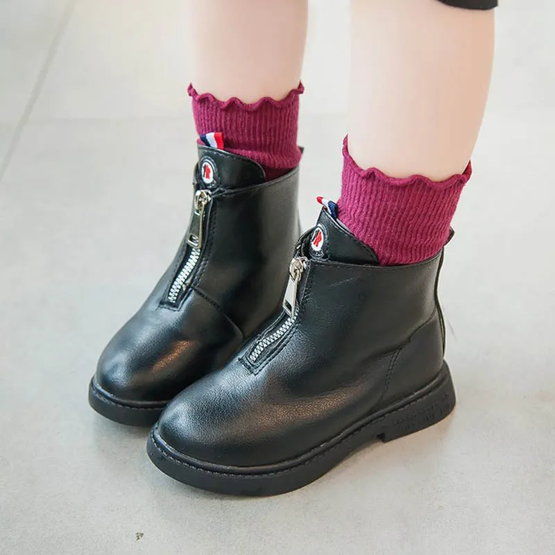 Ботинки Martin для девочек в британском стиле водонепроницаемые ботинки обувь