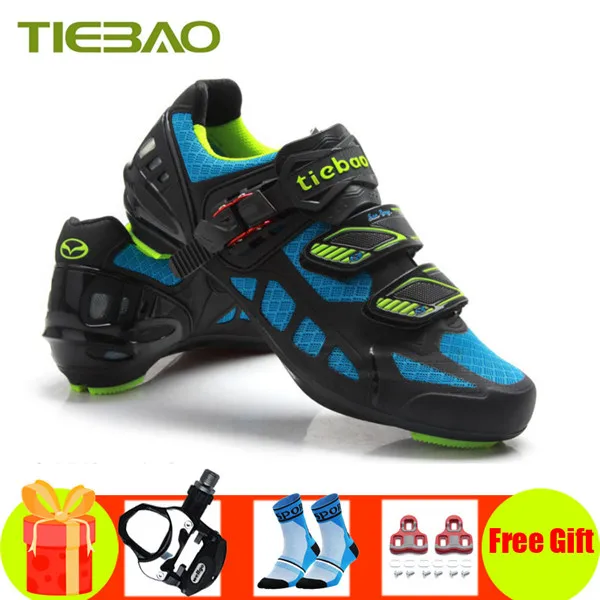 Pedals for 1502 B Tiebao sapatilha ciclismo, мужская и женская обувь с дышащей сеткой, обувь для езды на велосипеде, SPD-SL, кроссовки суперзвезды, дорожные, sapato ciclismo - Цвет: Pedals for 1502 B