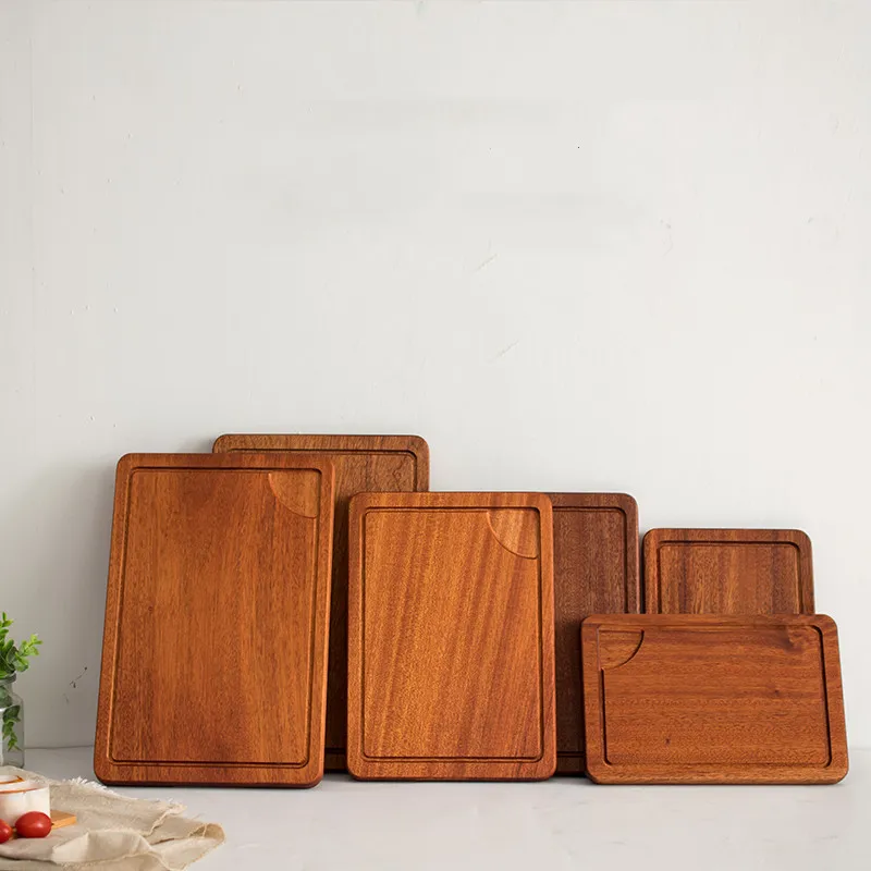 Sapele домашняя тарелка для стейка деревянный поднос разделочная доска макет