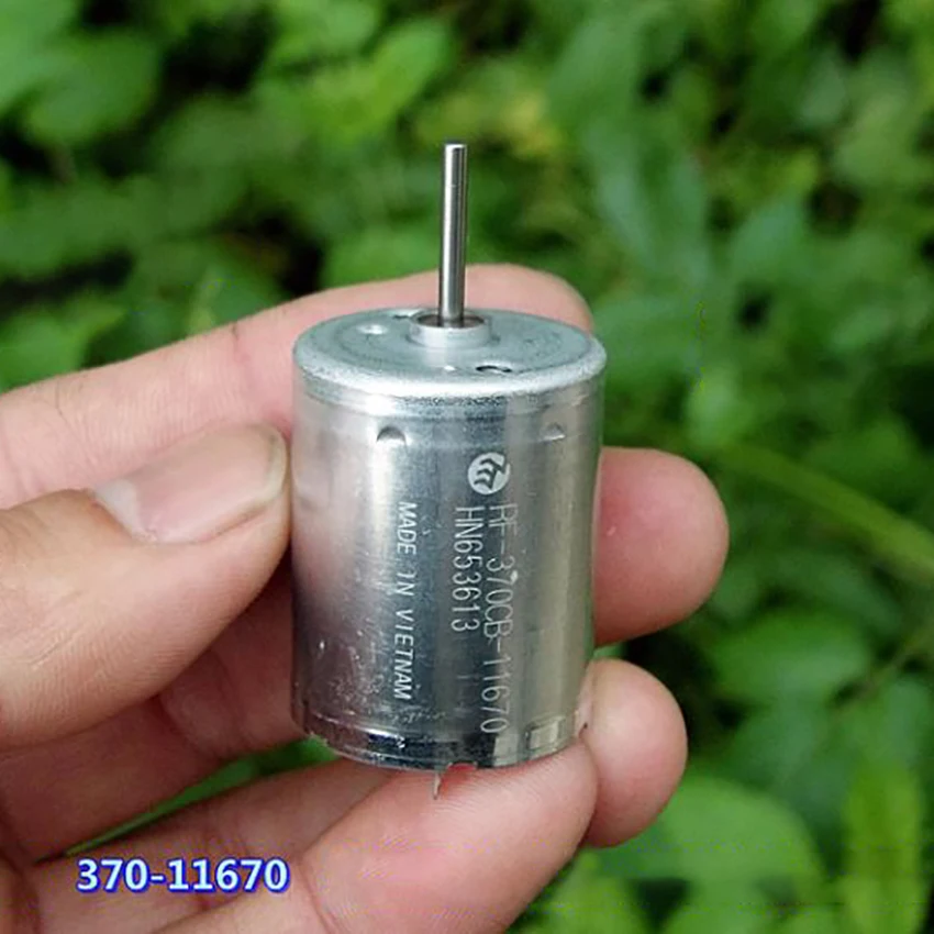 370 11670 мотор металлической щетки DC 12V 24V высокий крутящий момент Mute микро для
