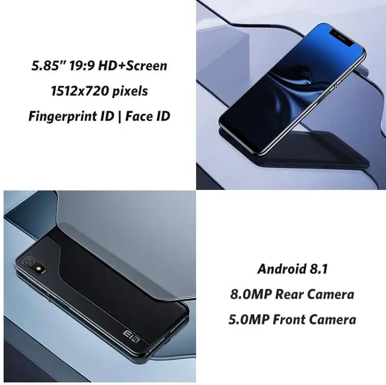Оригинальный elephone A4 5 85 &quot19:9 u вырезка Face ID 4G смартфон MT6739 4 ядра 3 GB 16 Android 8 1 8MP 3000 mAh