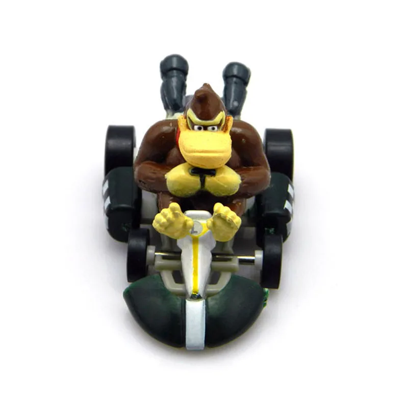 6 шт./лот Супер Марио мини Kart отступить Автомобили Луиджи Жаба Теплозаправщик koopa