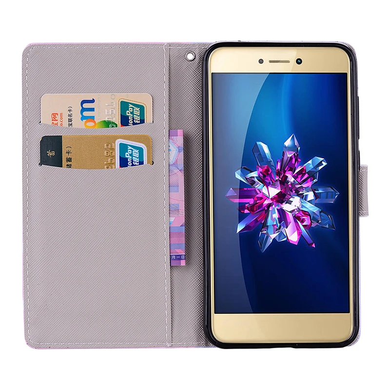 Чехол-книжка для Huawei P8 P9 Lite 2017 с отделением карт PRA-LX1 LA1 LX2 LX3 TL10 кожаный бампер |